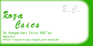 roza csics business card